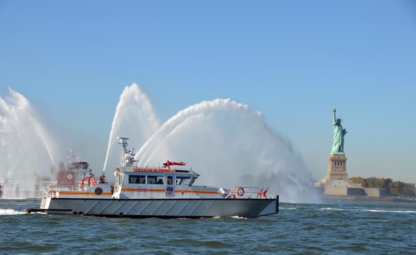 FDNY's FireStorm 70, the William M. Feehan, by MetalCraft Marine. Manufactured by MetalCraft Marine.
