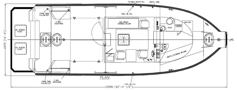 MetalCraft Marine Firestorm 40 drawing