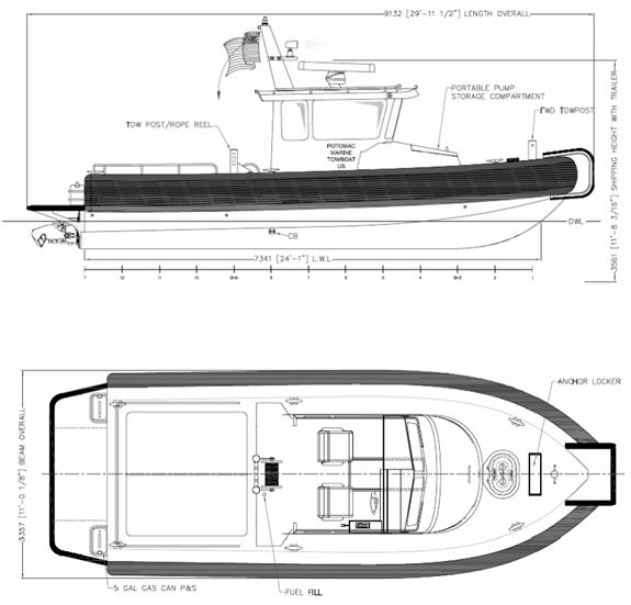 MetalCraft Marine Kingston 2628 RIB drawing