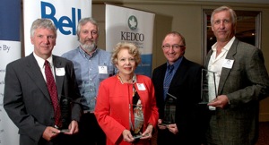 Tom Wroe at the Greater Kingston Chamber of Commerce Business Hall of Fame induction ceremony