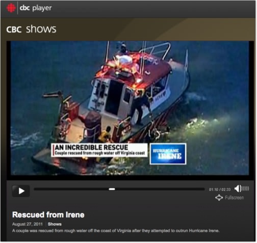 Newport News' FireStrom 30 rescue during hurricane Irene