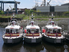 three new high-speed 30 foot aluminum CBRNE fireboats for Providence, East Providence and Cranston Fire Departments