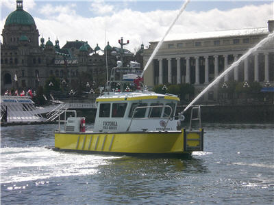 City of Victoria new FireStorm 30 high speed aliminum fire boat