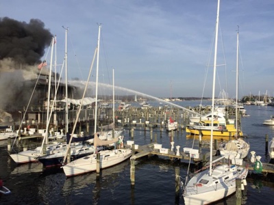 Annapolis Yacht Club fire.