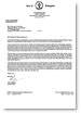 Testimonial letter