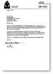 Testimonial letter